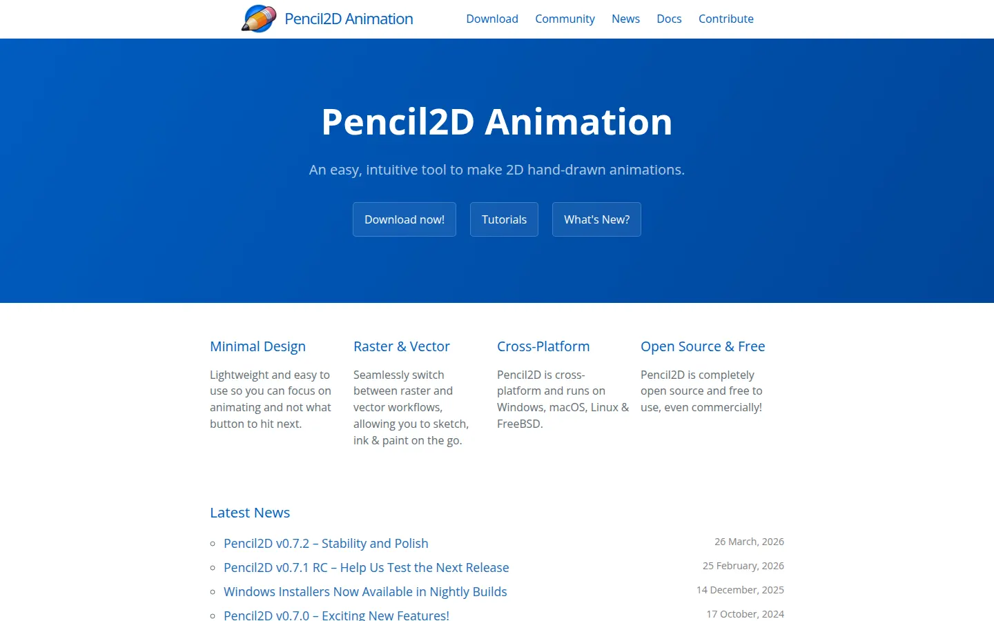 Pencil2D官方页面或官网提供的产品图