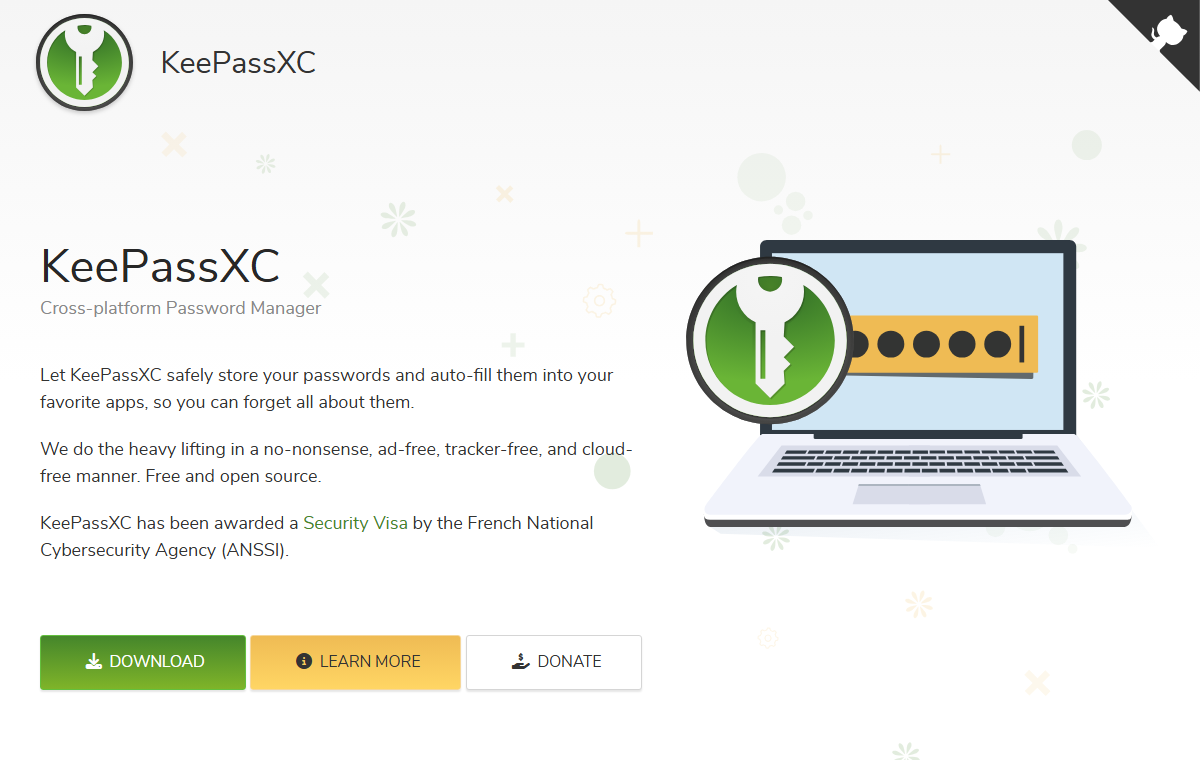 KeePassXC 截图
