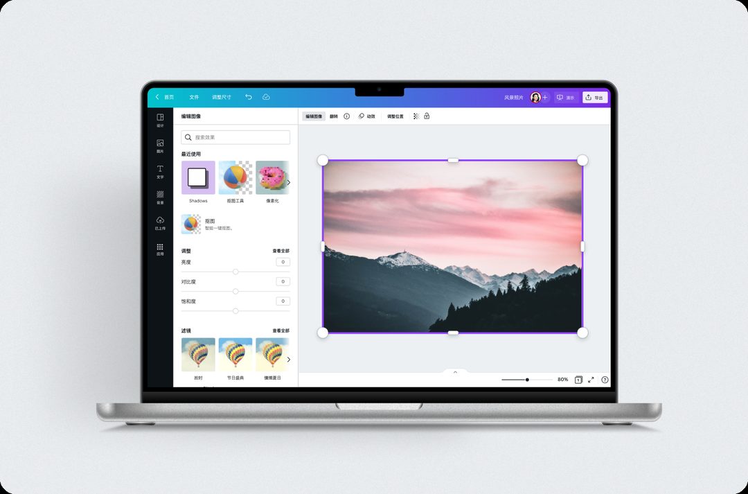 真实 Canva 导出面板中的页面选择